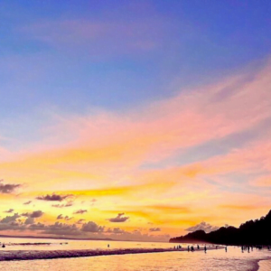 Sunset at Radha Nagar beach