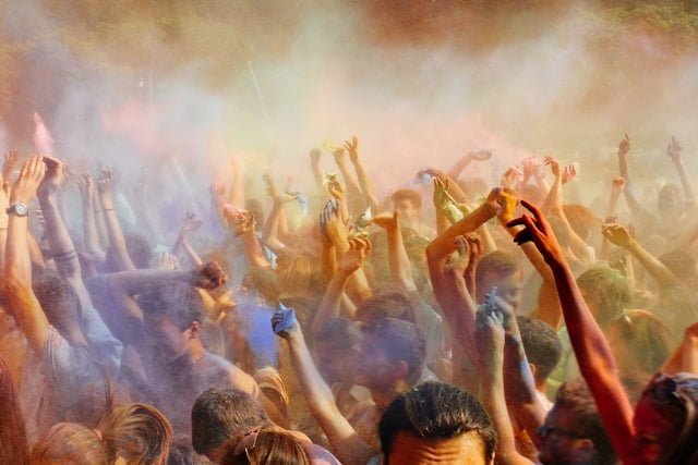 Holi celebration in India