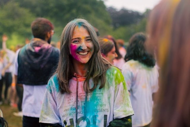 Holi celebration in LA